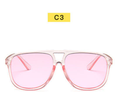 New Double Beam Big Frame Sunglasses For Men