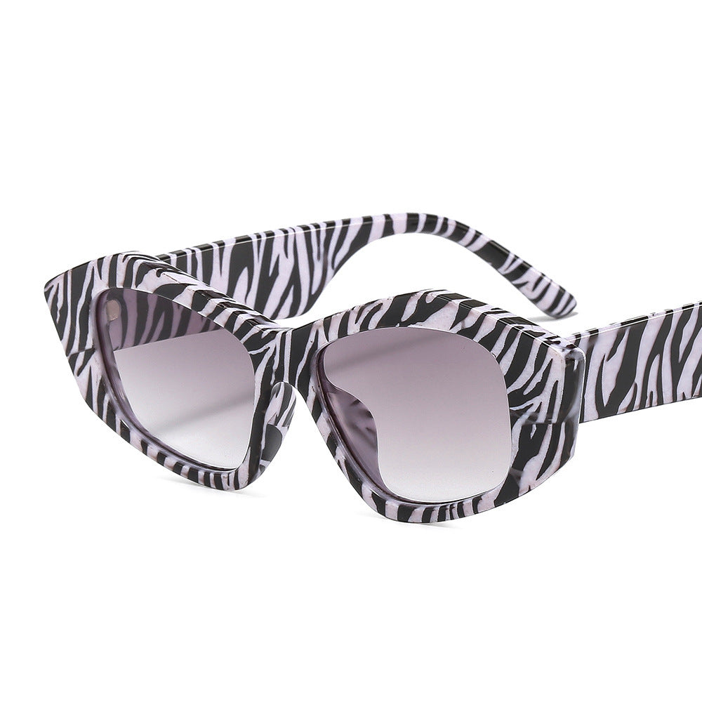 Striped Sunglasses For Men And Women Small Frame Geometry