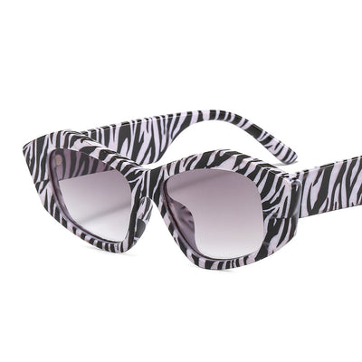 Striped Sunglasses For Men And Women Small Frame Geometry