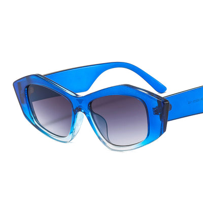 Striped Sunglasses For Men And Women Small Frame Geometry